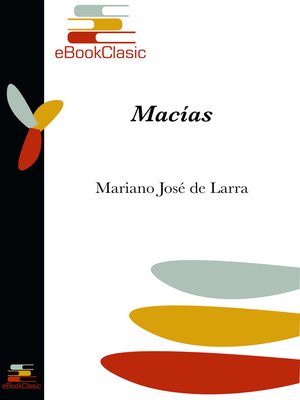 cover image of Macías (Anotado)